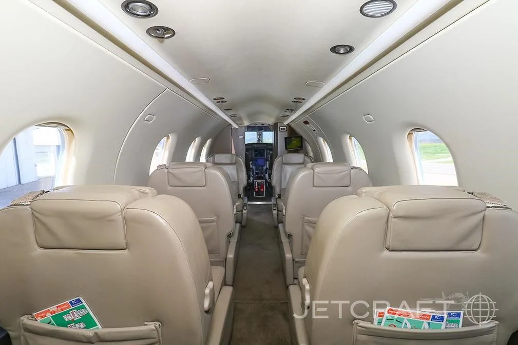 Cabin interior of a 2013 PILATUS PC-12 NG.