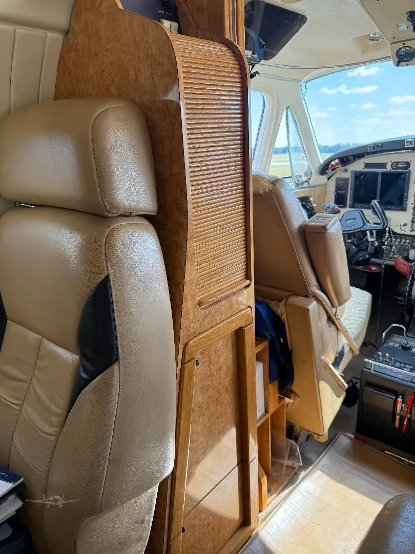 Cabin interior of a 1984 BEECHCRAFT KING AIR B200.
