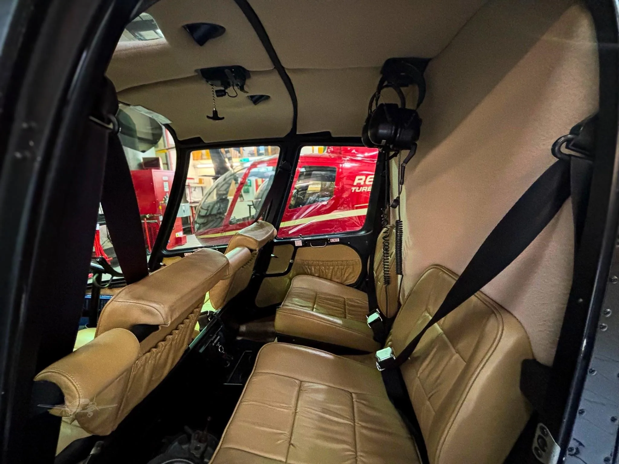 Cabin interior of a 2006 ROBINSON R44 RAVEN II.