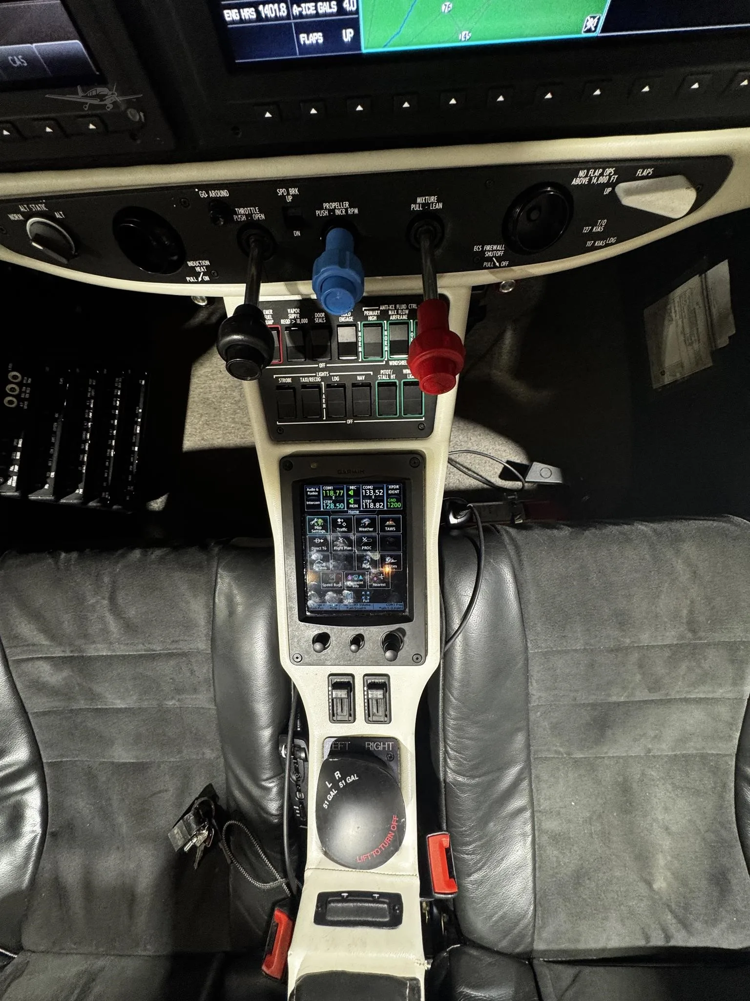 Cockpit and instrument panel of a 2015 CESSNA TTX.