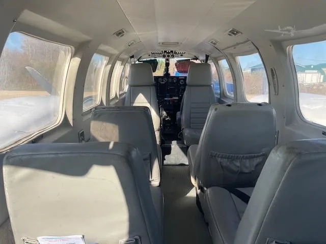 Cabin interior of a 1979 PIPER NAVAJO CHIEFTAIN.