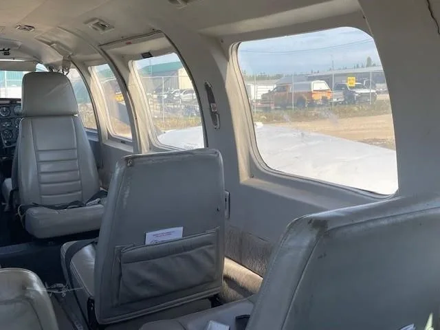 Cabin interior of a 1980 PIPER NAVAJO CHIEFTAIN.