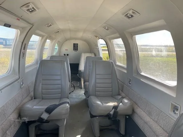 Cabin interior of a 1980 PIPER NAVAJO CHIEFTAIN.