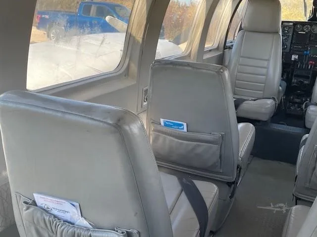 Cabin interior of a 1980 PIPER NAVAJO CHIEFTAIN.