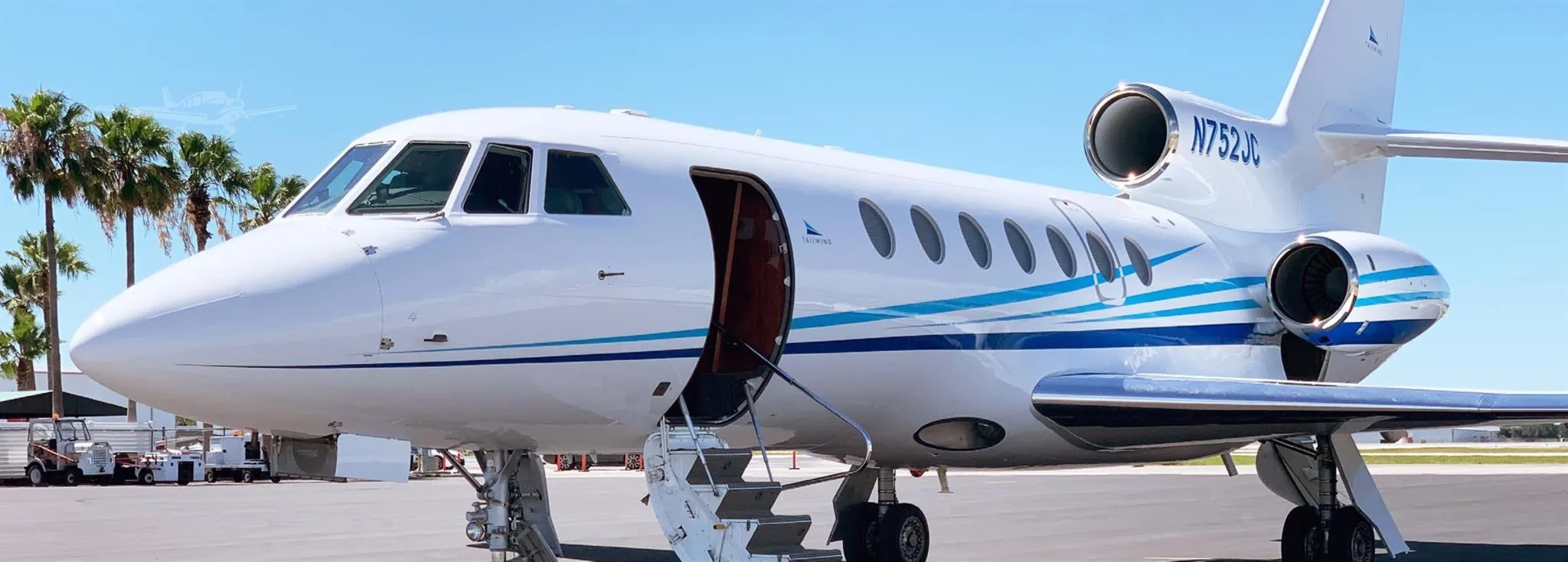 Exterior view of a 1981 DASSAULT FALCON 50.