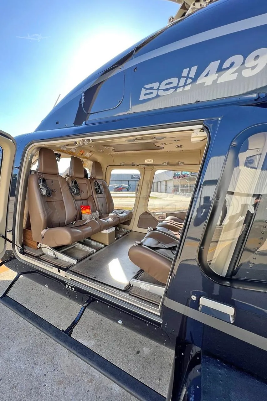 Cabin interior of a 2014 BELL 429WLG.