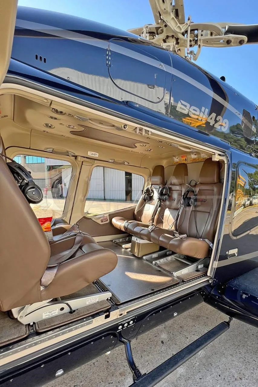 Cabin interior of a 2014 BELL 429WLG.