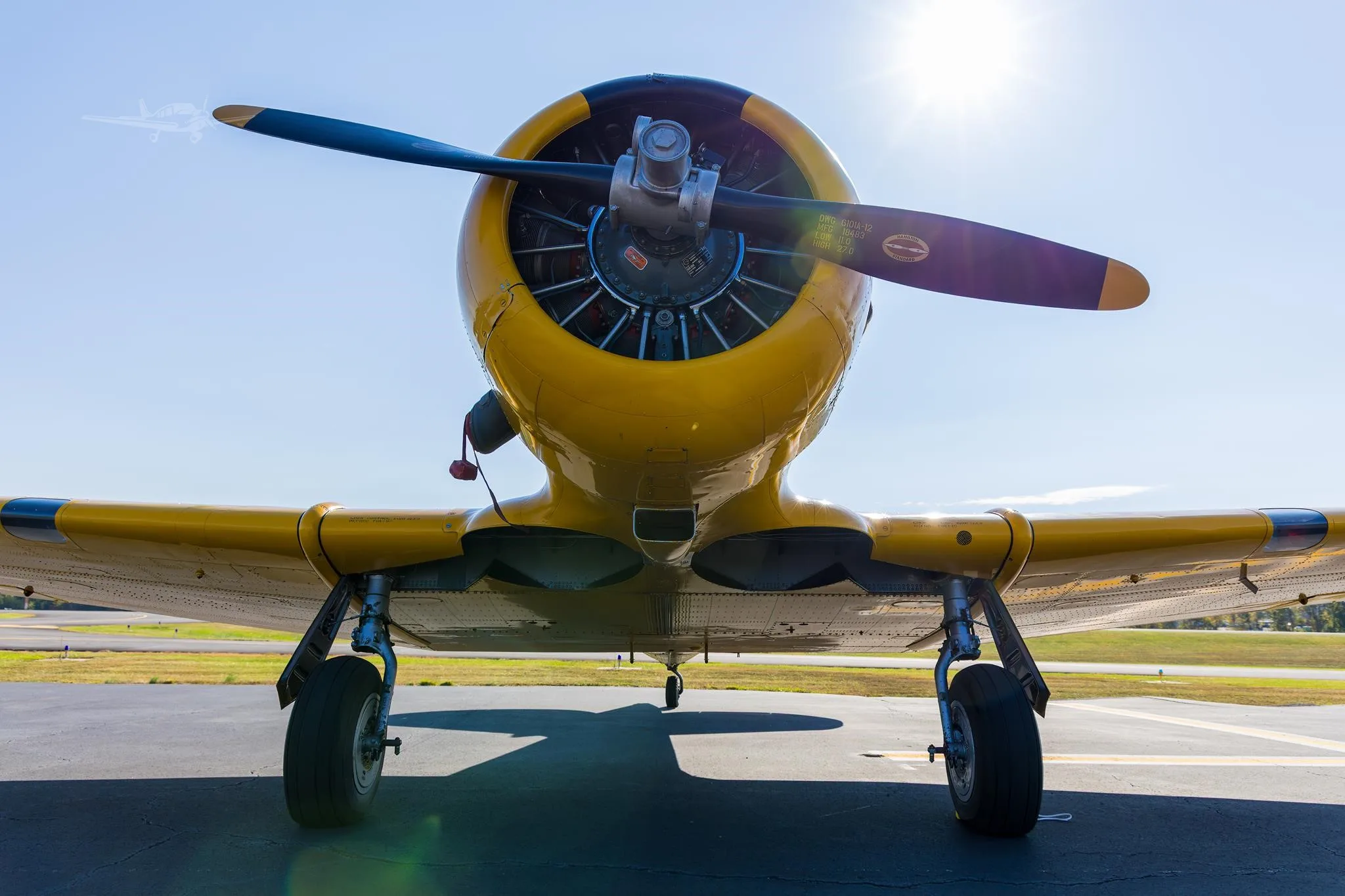 Exterior view of a 1958 NORTH AMERICAN AT-6G, N3173G.