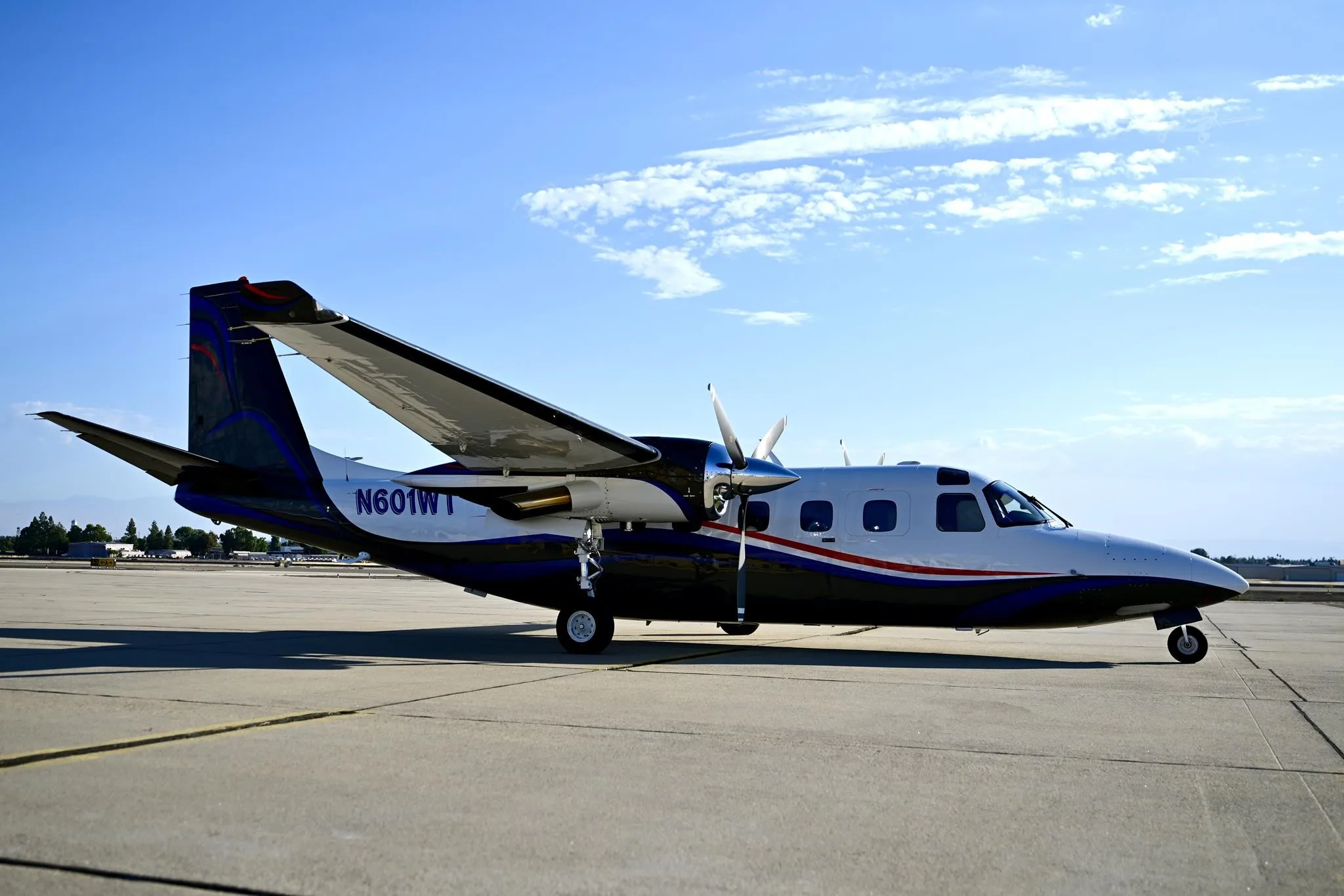 Exterior view of a 1982 COMMANDER 900, N601WT.