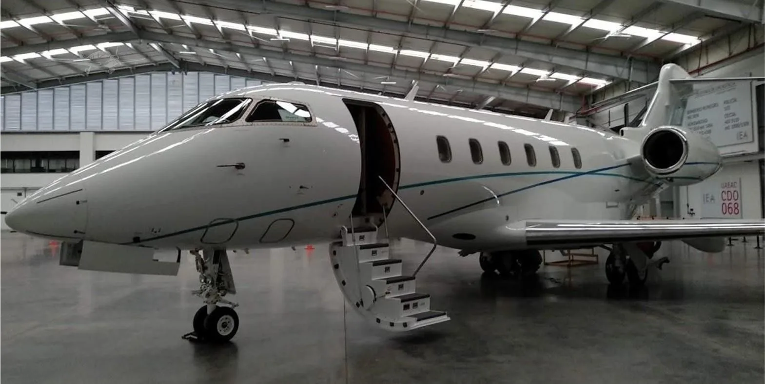 Exterior view of a 2012 BOMBARDIER CHALLENGER 300, HK-5345.
