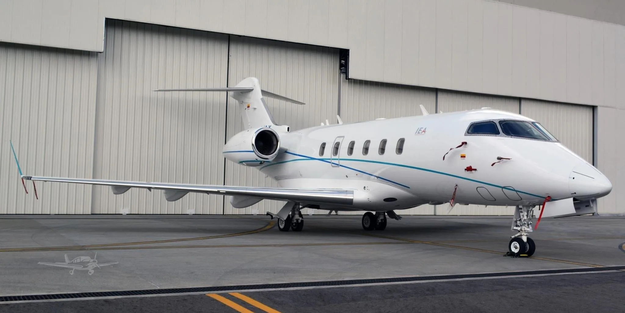Exterior view of a 2012 BOMBARDIER CHALLENGER 300, HK-5345.