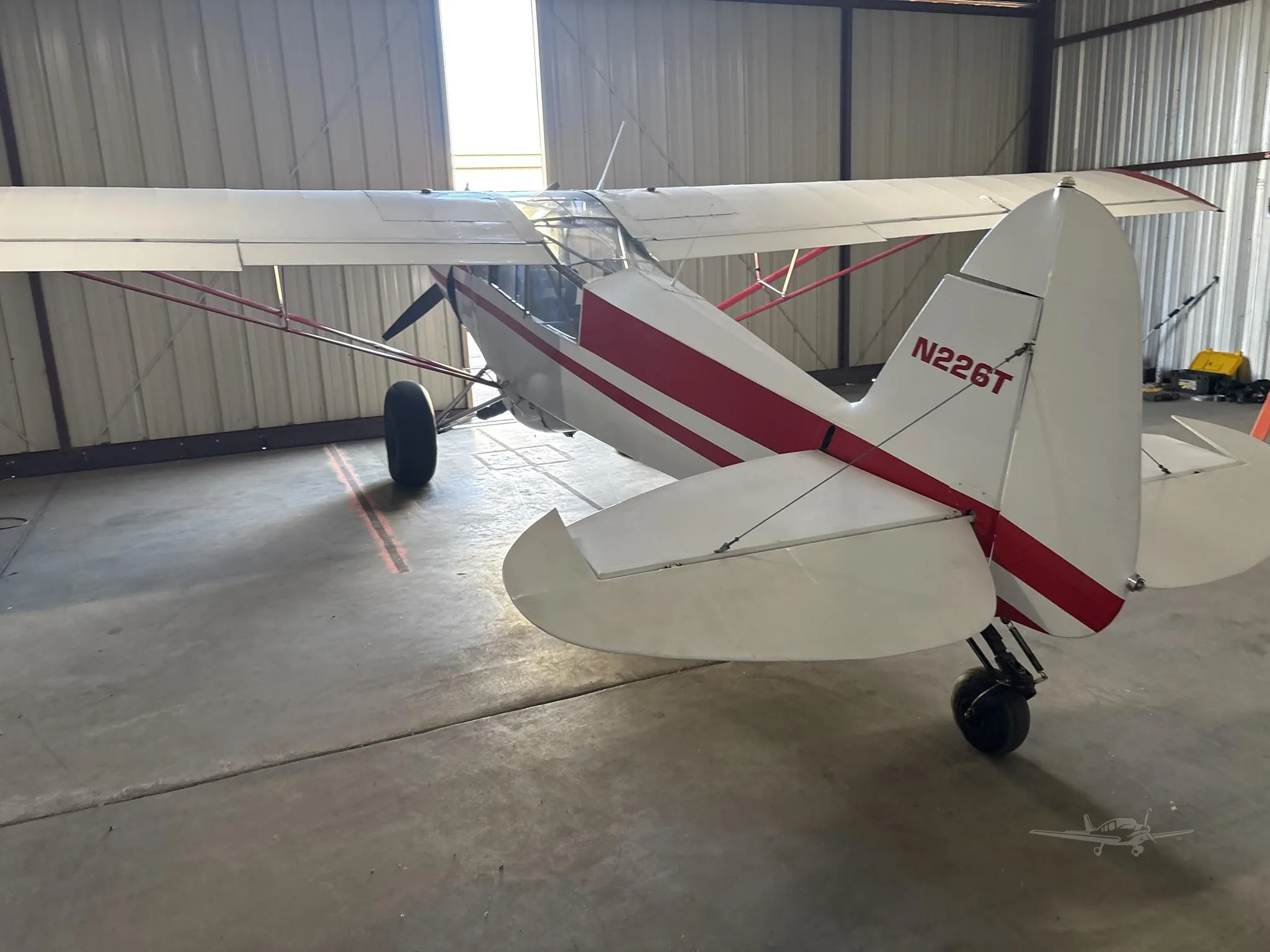 Exterior view of a 1953 PIPER SUPER CUB, N226T.