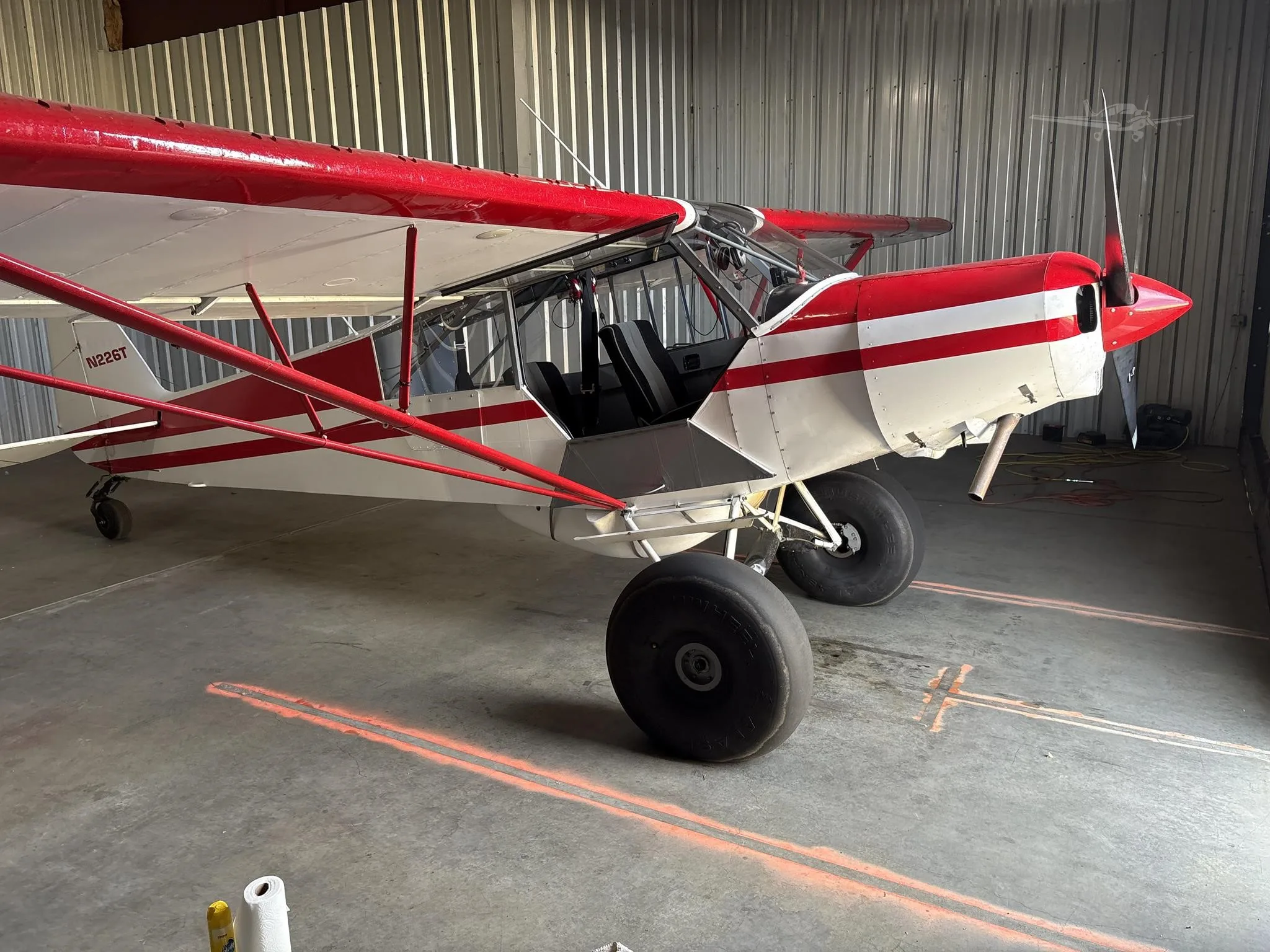 Exterior view of a 1953 PIPER SUPER CUB, N226T.