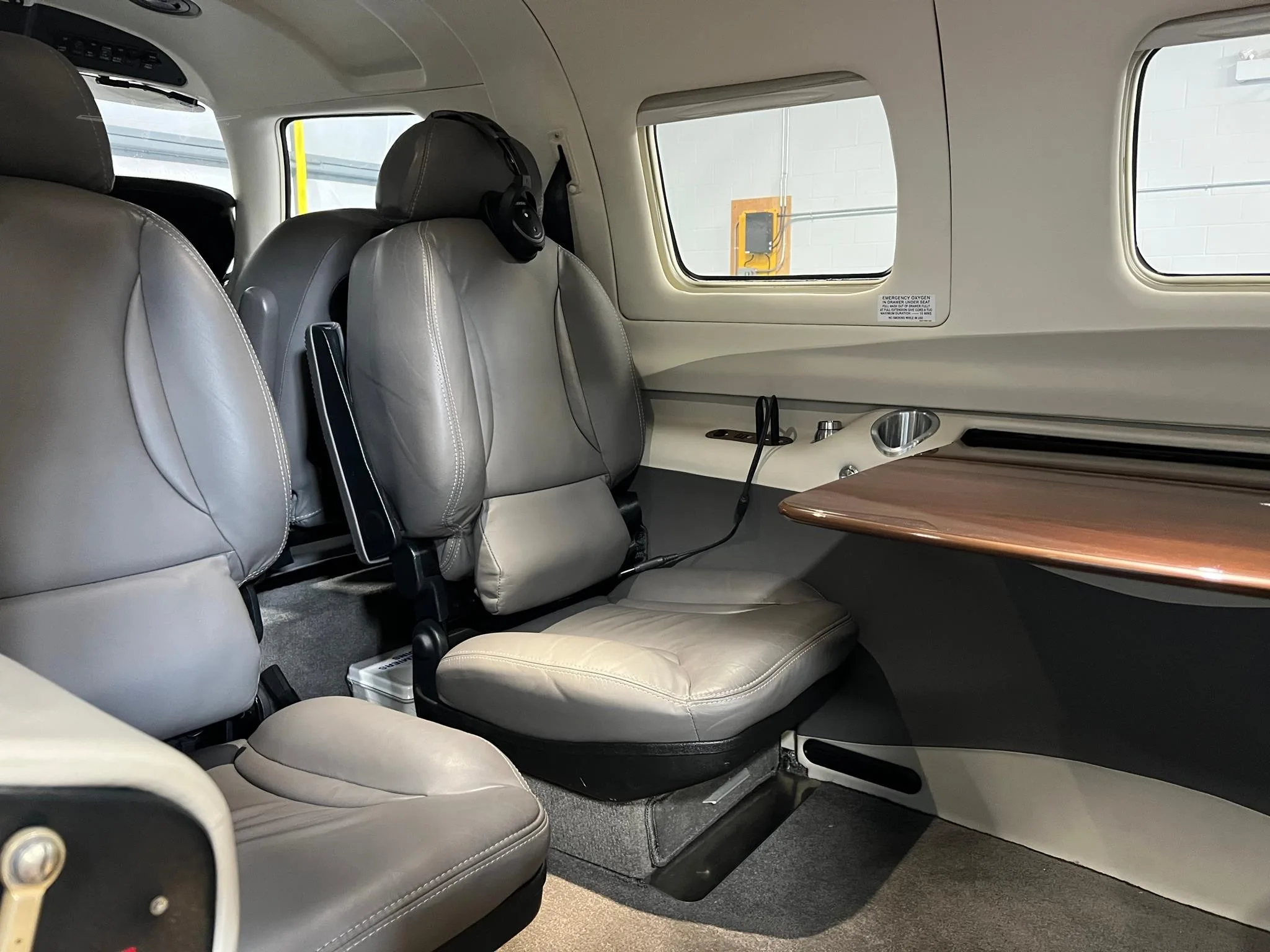 Cabin interior of a 2020 PIPER M350.