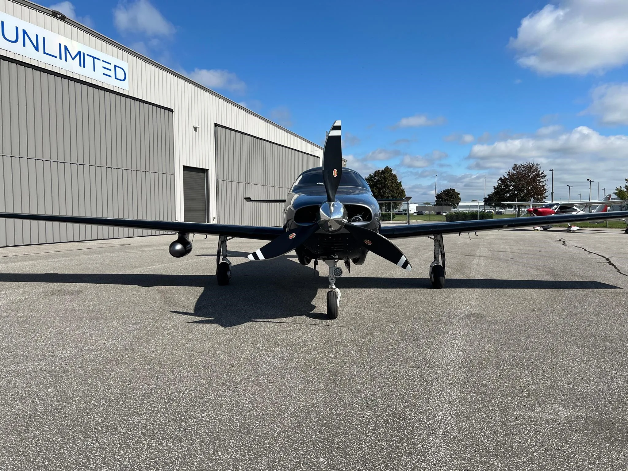 Exterior view of a 2020 PIPER M350, C-GKTF.