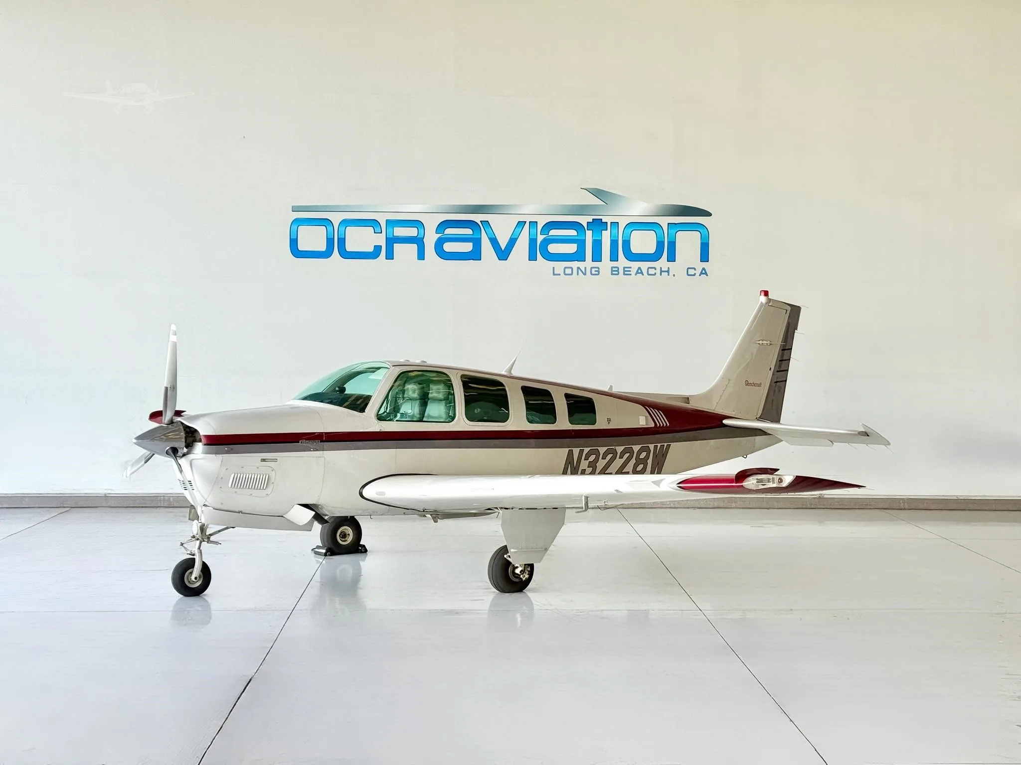 Exterior view of a 1995 BEECHCRAFT A36 BONANZA, N3228W.