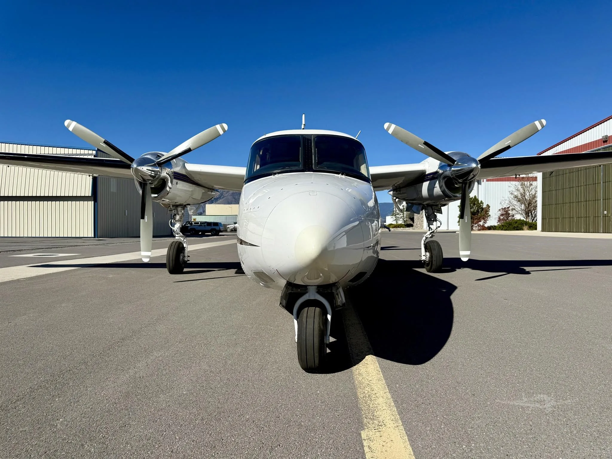 Exterior view of a 1980 COMMANDER 840, N980AK.