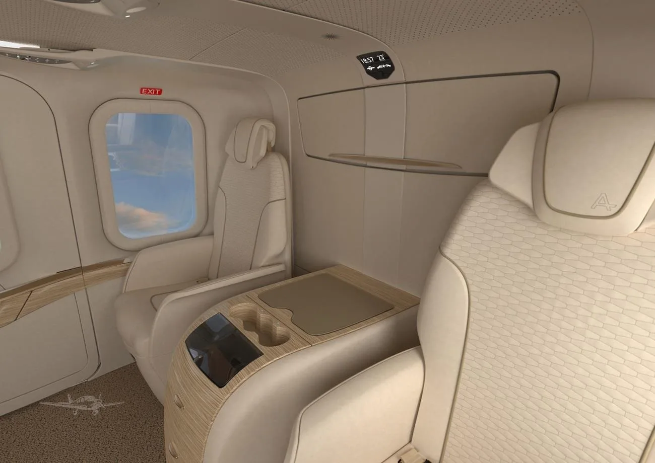 Cabin interior of a 2026 LEONARDO AW139.