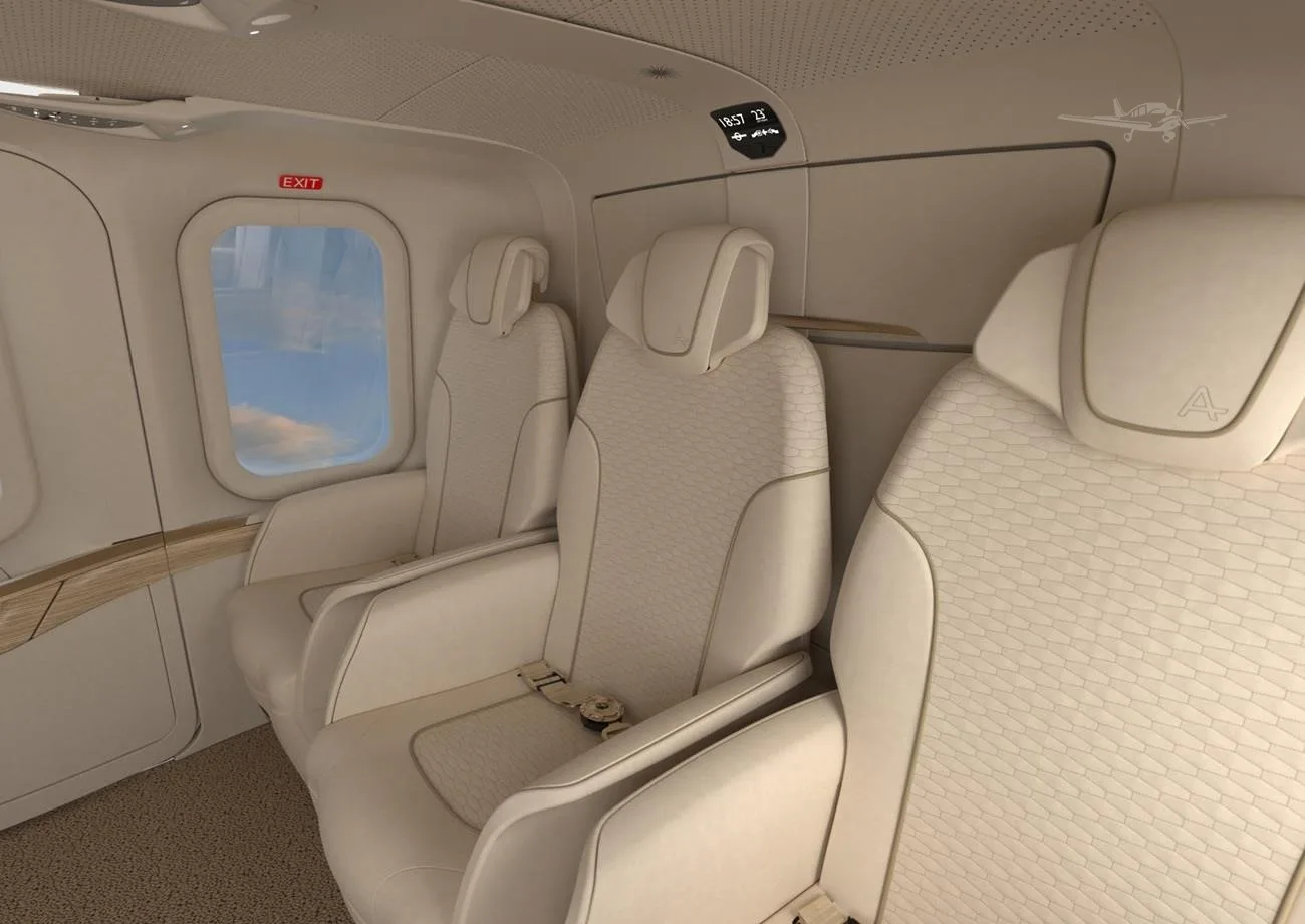 Cabin interior of a 2026 LEONARDO AW139.
