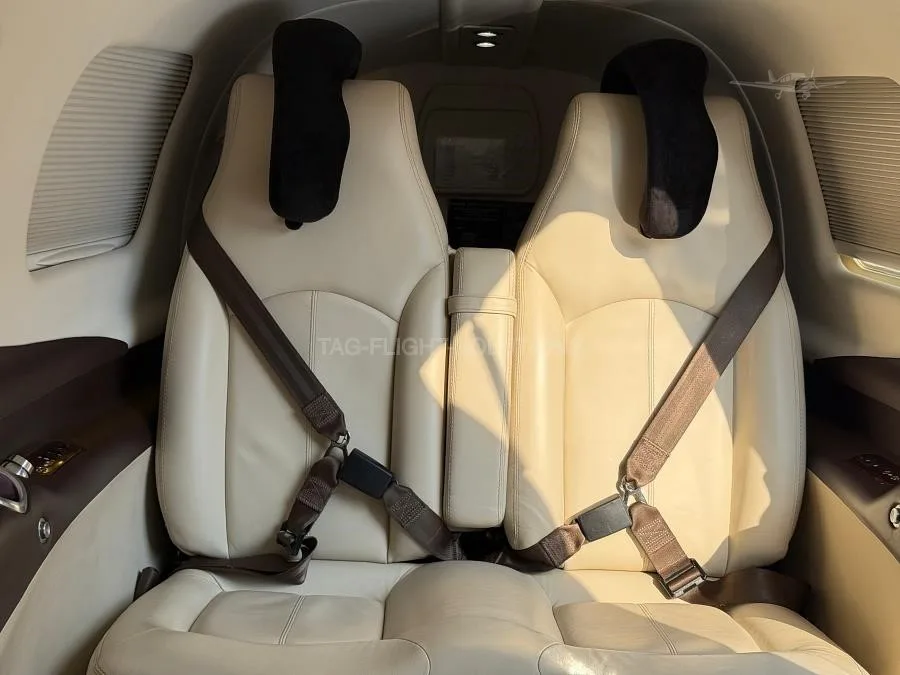 Cabin interior of a 2019 PIPER M500.