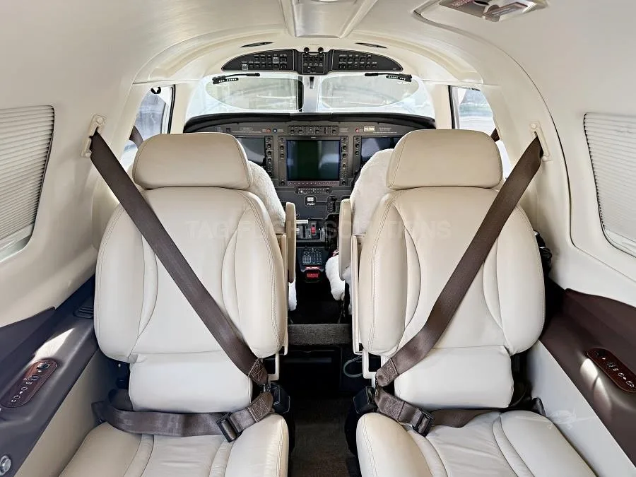 Cabin interior of a 2019 PIPER M500.