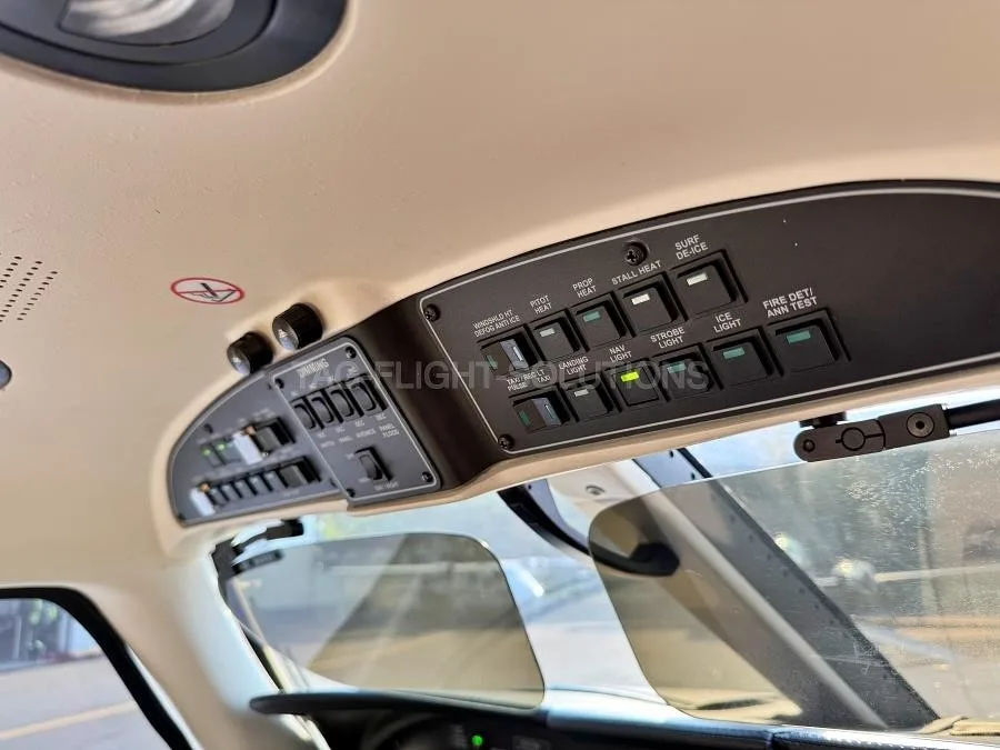 Avionics suite of a 2019 PIPER M500.