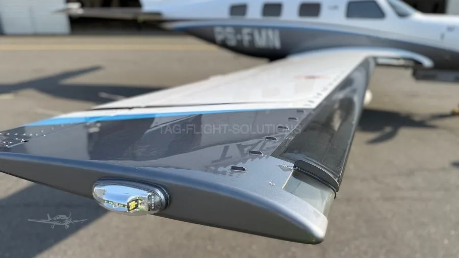Engine detail of a 2019 PIPER M500.