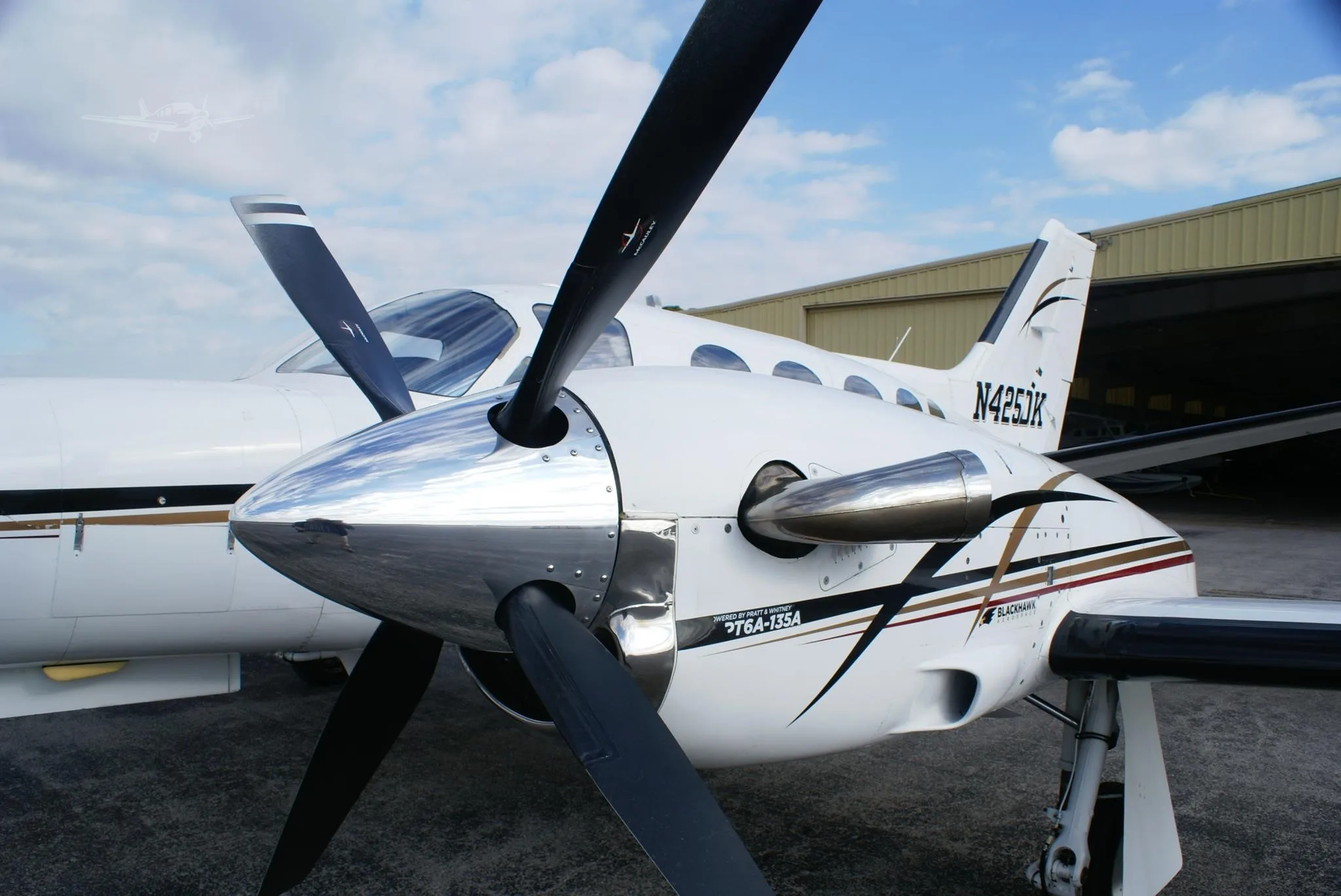 Exterior view of a 1981 CESSNA CONQUEST I, N425DK.