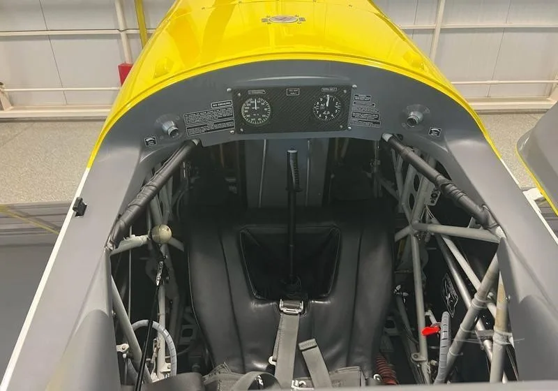 Cockpit and instrument panel of a 2013 EXTRA AIRCRAFT EA 330LT.