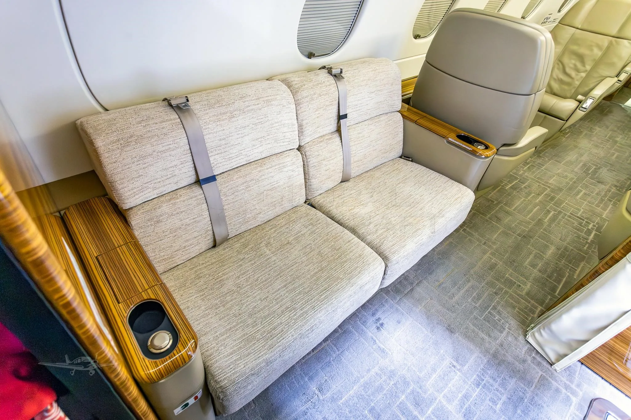 Cabin interior of a 2018 EMBRAER LEGACY 450.