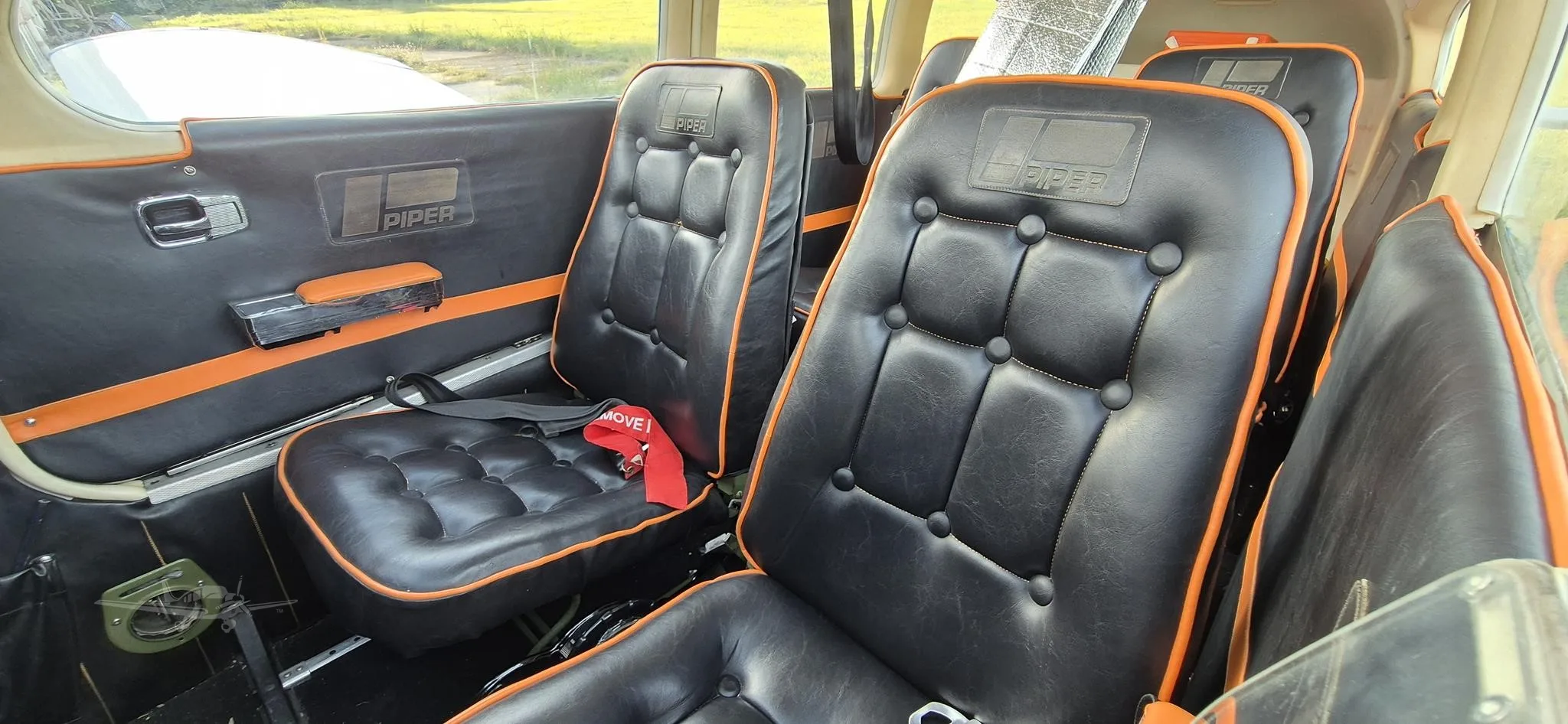 Cabin interior of a 1974 PIPER CHEROKEE 180.