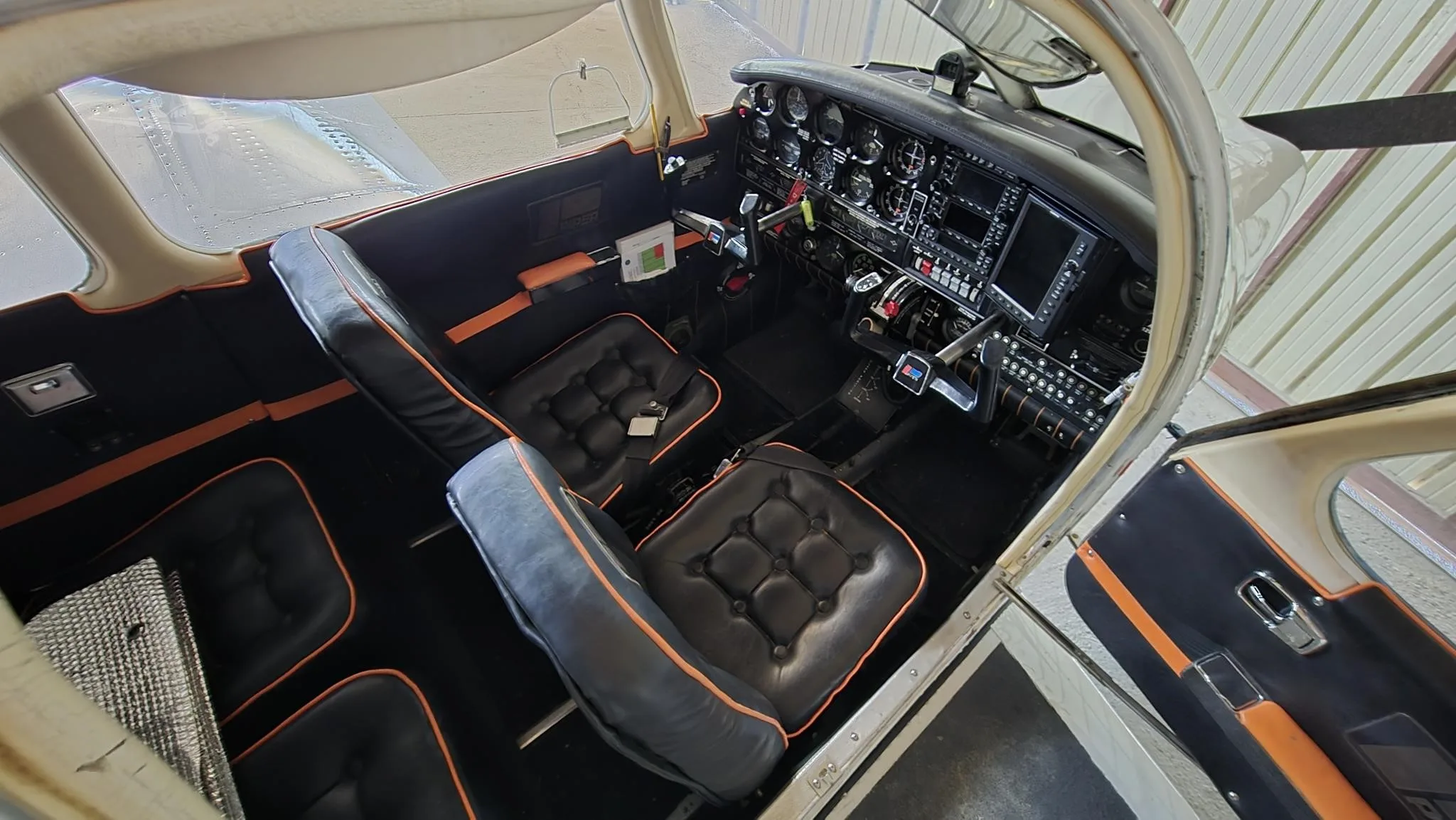 Cabin interior of a 1974 PIPER CHEROKEE 180.