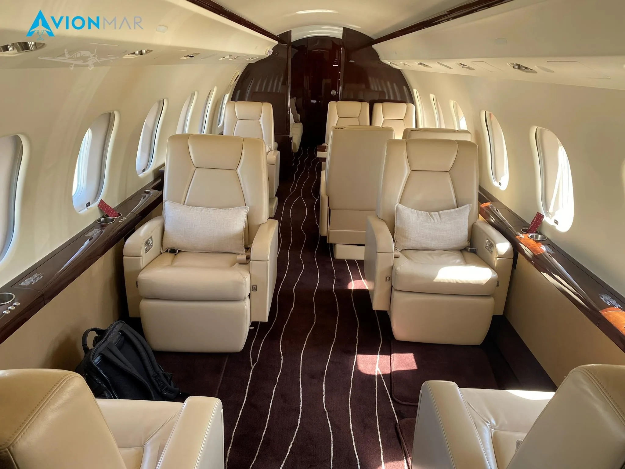 Cabin interior of a 2010 BOMBARDIER GLOBAL EXPRESS XRS.