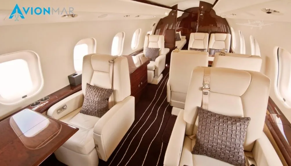 Cabin interior of a 2010 BOMBARDIER GLOBAL EXPRESS XRS.