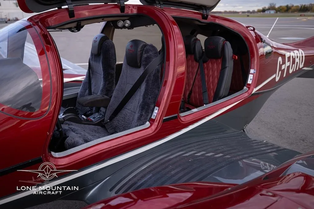 Cabin interior of a 2021 DIAMOND DA62.