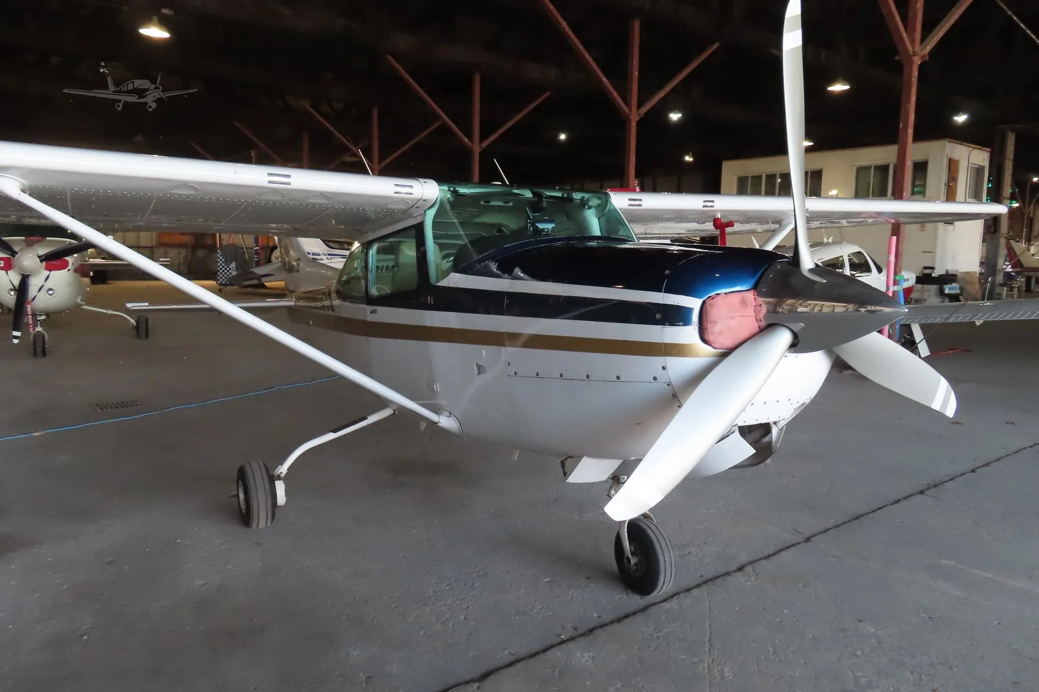 Exterior view of a 1979 CESSNA TURBO R182RG SKYLANE, C-GHRZ.