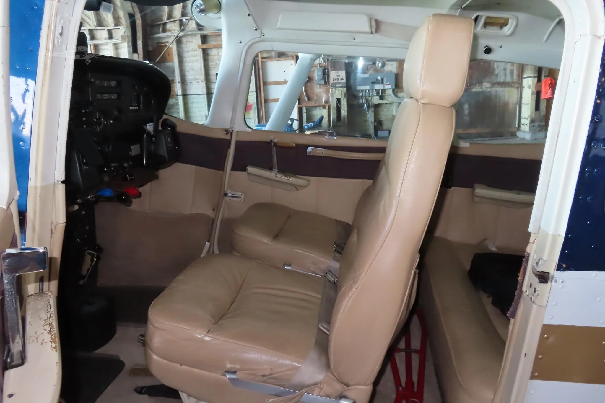 Cabin interior of a 1979 CESSNA TURBO R182RG SKYLANE.