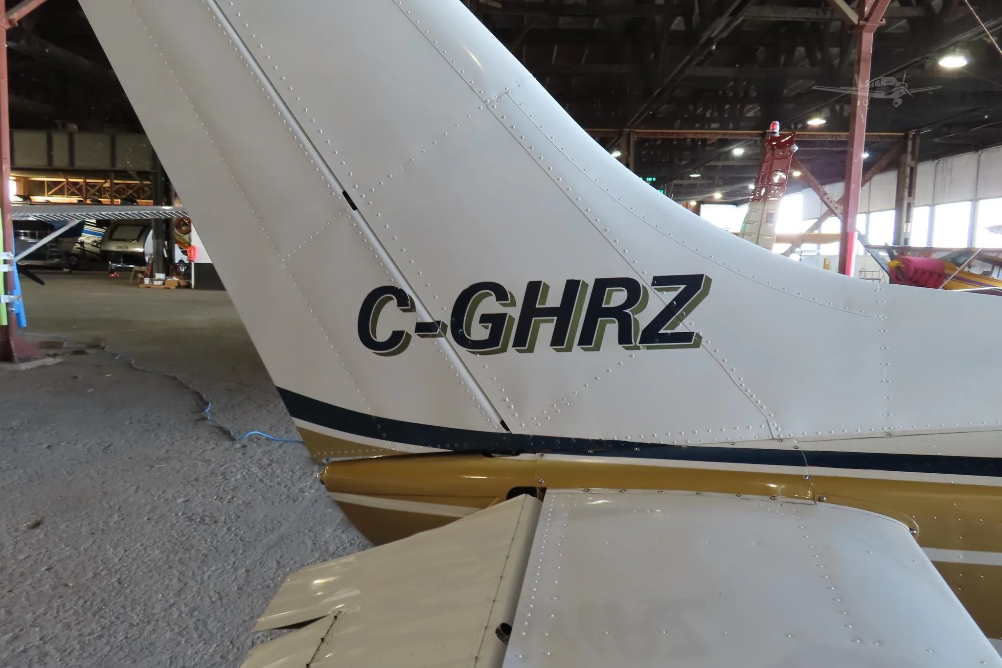 Exterior view of a 1979 CESSNA TURBO R182RG SKYLANE, C-GHRZ.