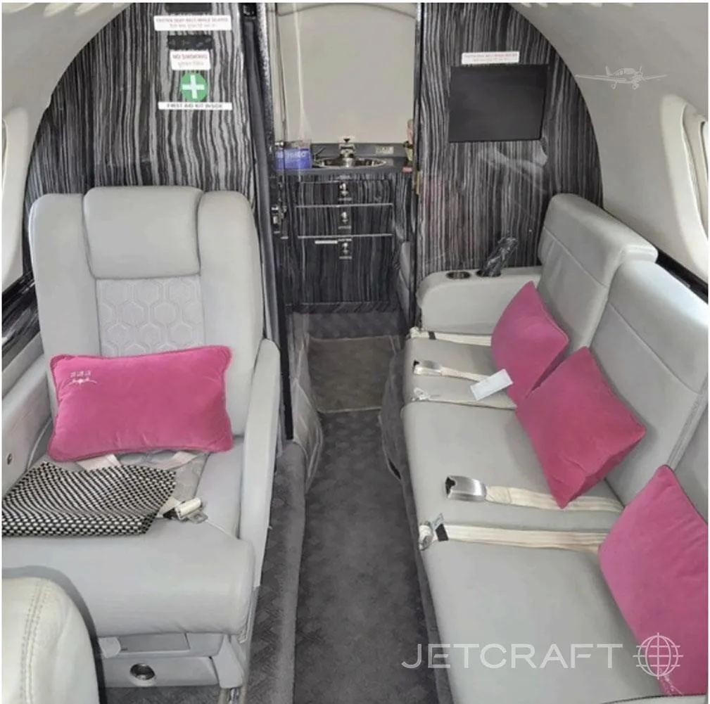 Cabin interior of a 2008 HAWKER 750.