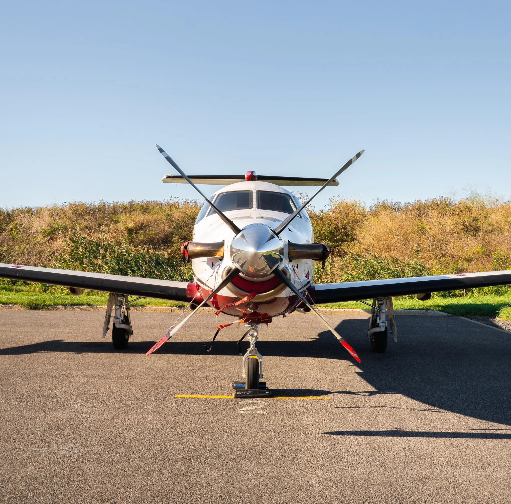 Exterior view of a 2010 PILATUS PC-12 NG, C-GIOX.