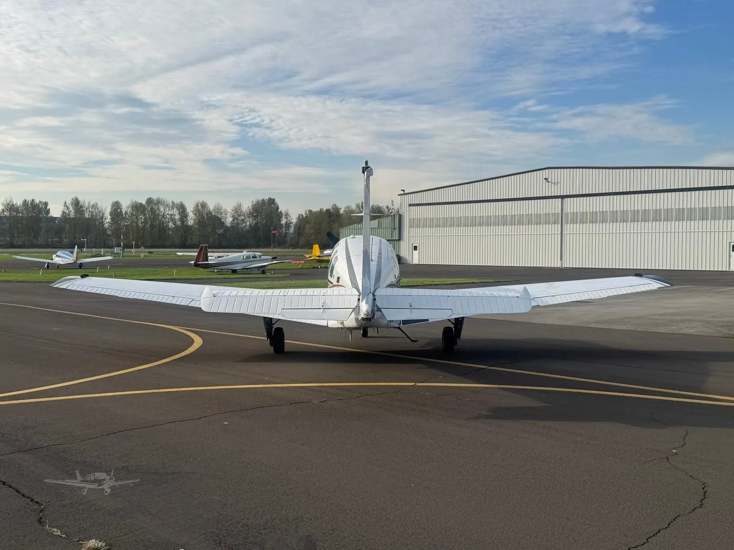 Exterior view of a 1980 BEECHCRAFT A36 BONANZA, N523AM.