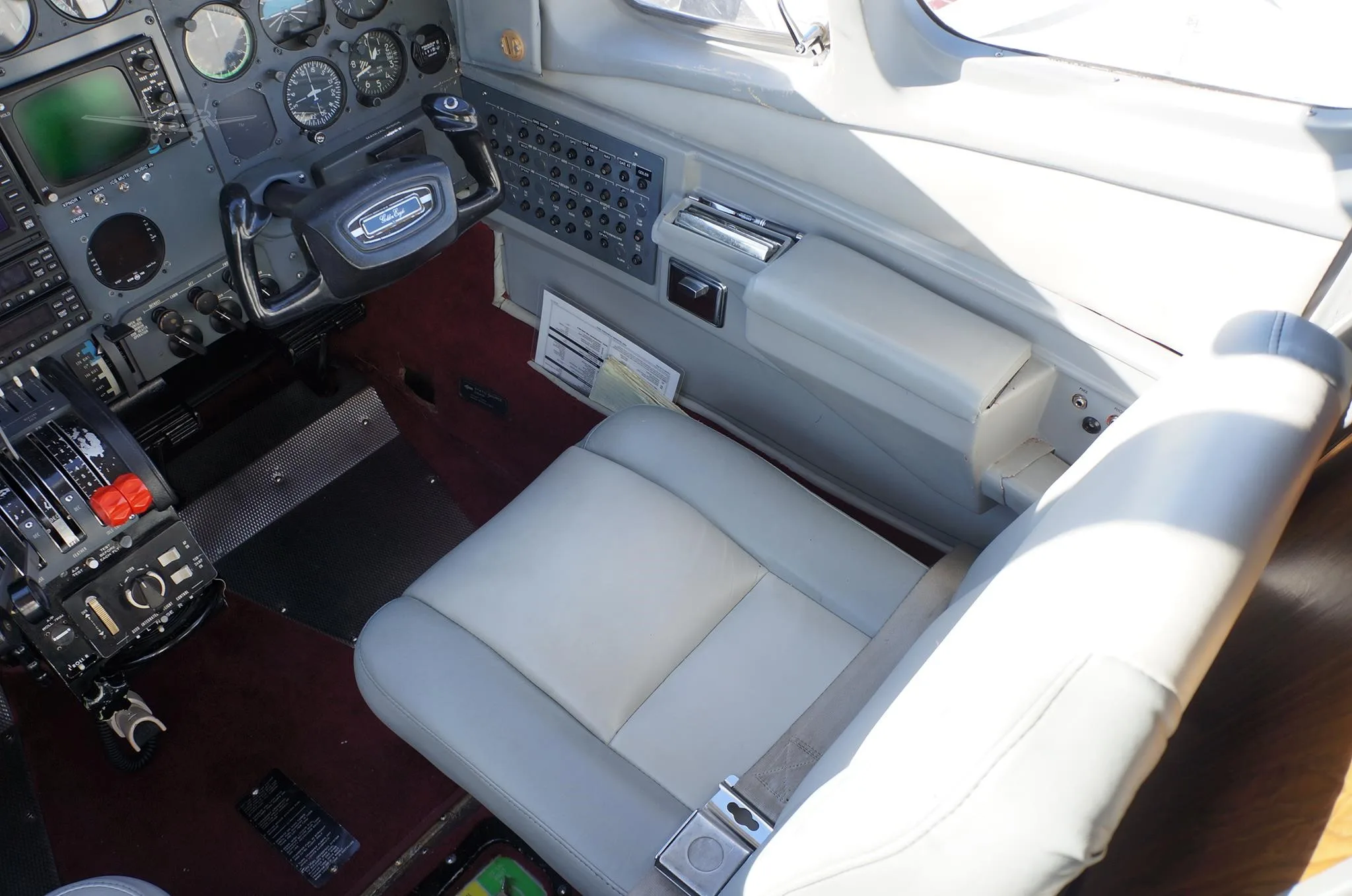 Cabin interior of a 1978 CESSNA 421C.