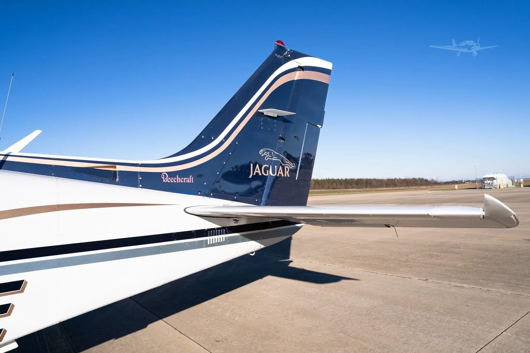 Exterior view of a 1968 BEECHCRAFT B55 BARON, N55SE.