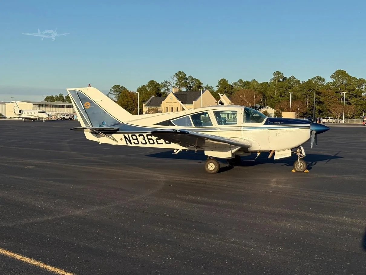 Exterior view of a 1973 BELLANCA 17-30A SUPER VIKING, N93626.