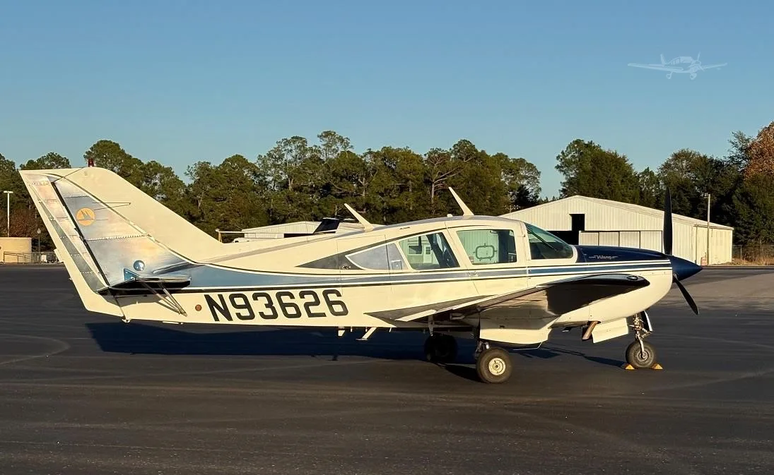 Exterior view of a 1973 BELLANCA 17-30A SUPER VIKING, N93626.