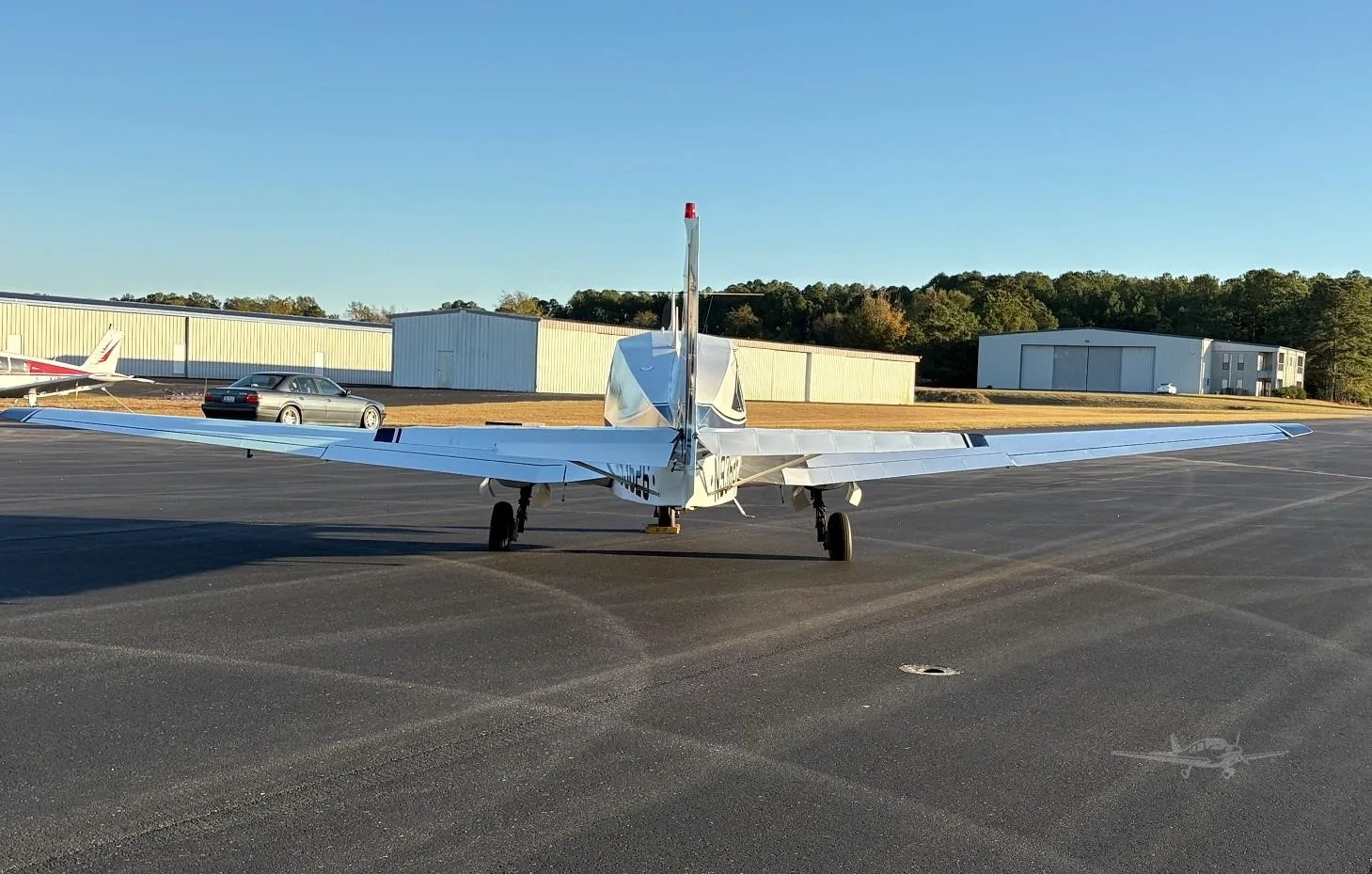 Exterior view of a 1973 BELLANCA 17-30A SUPER VIKING, N93626.