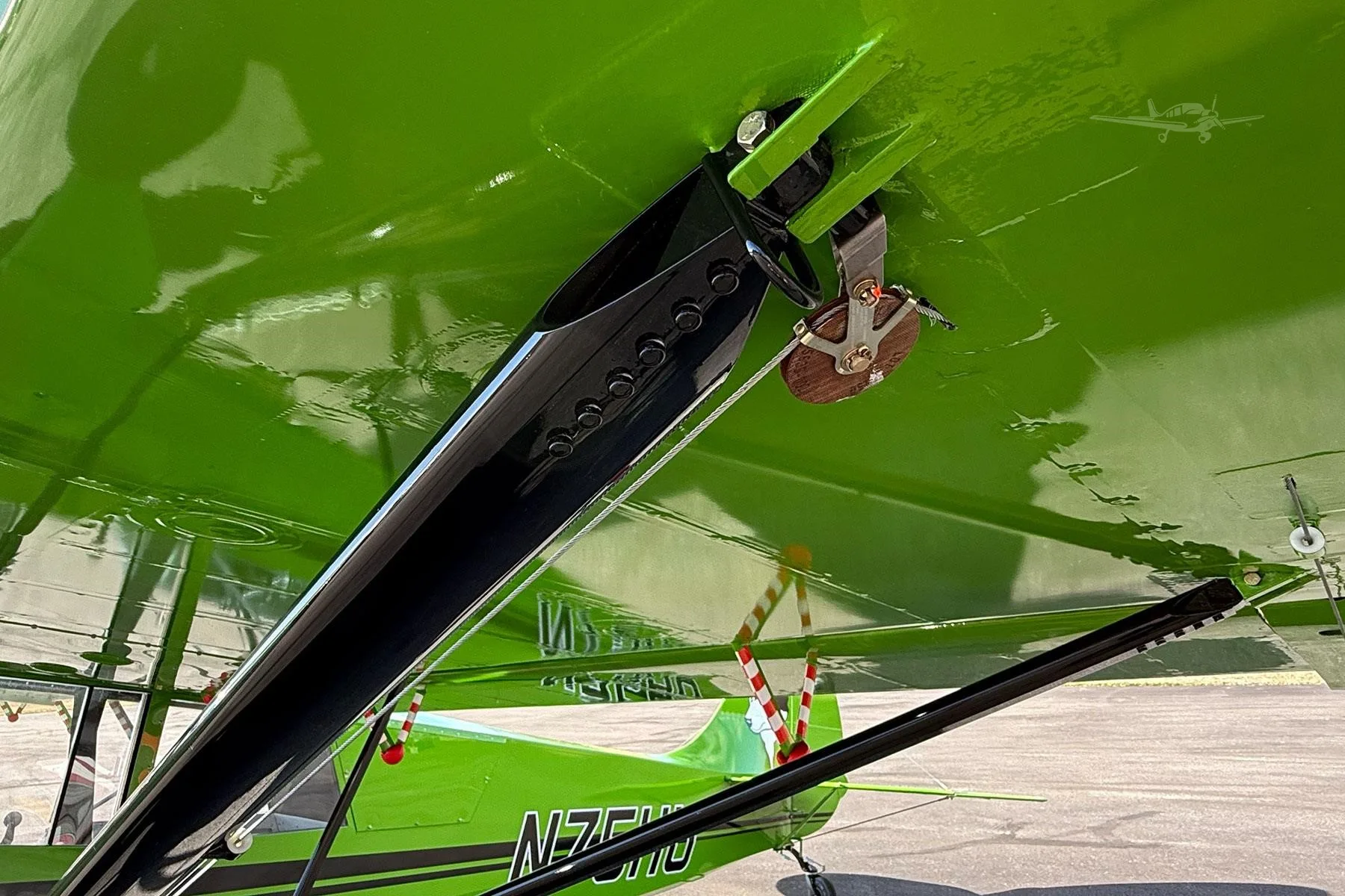Engine detail of a 2026 AVIAT HUSKY A-1C-200.