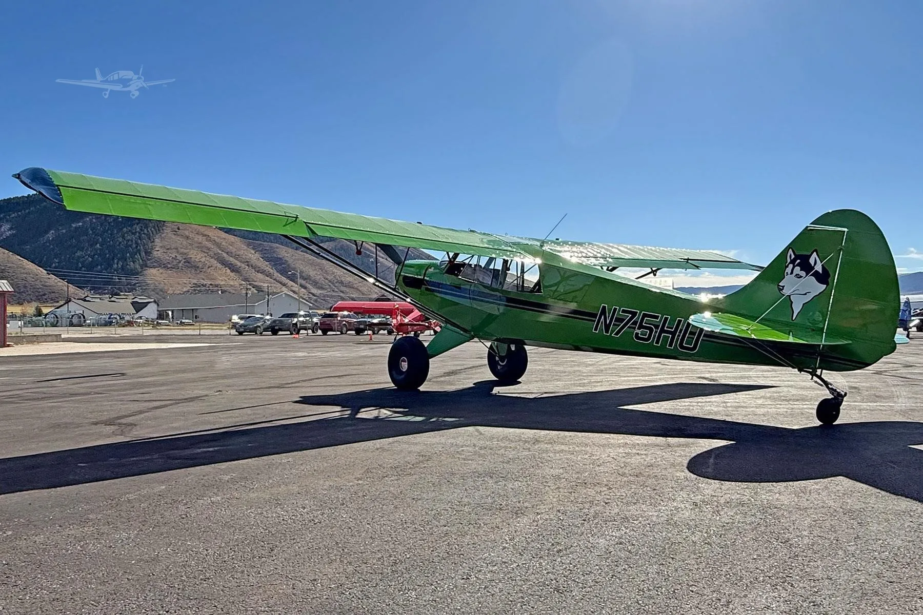 Exterior view of a 2026 AVIAT HUSKY A-1C-200, N75HU.
