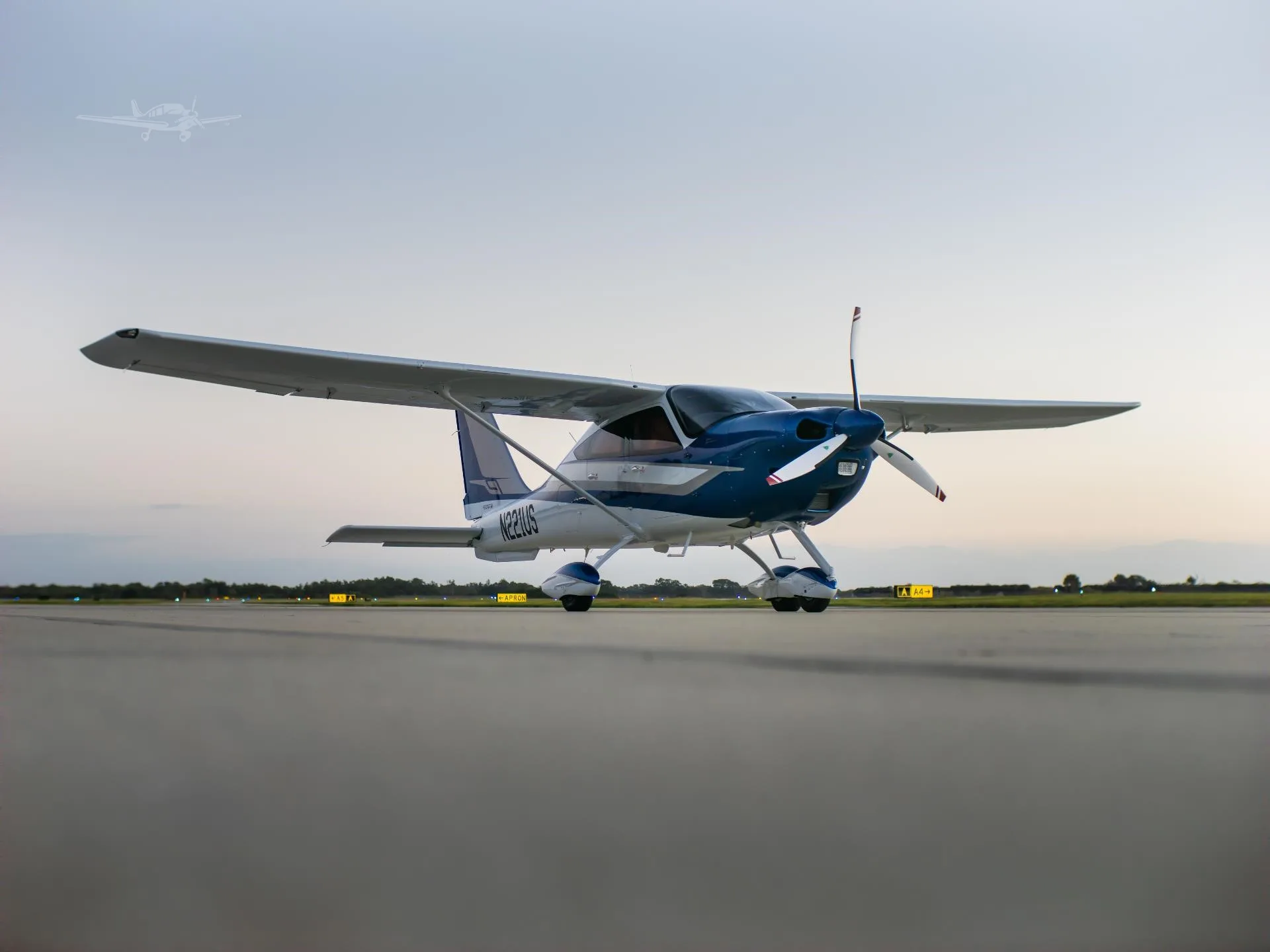 Exterior view of a 2026 TECNAM P2010 GRAN LUSSO.