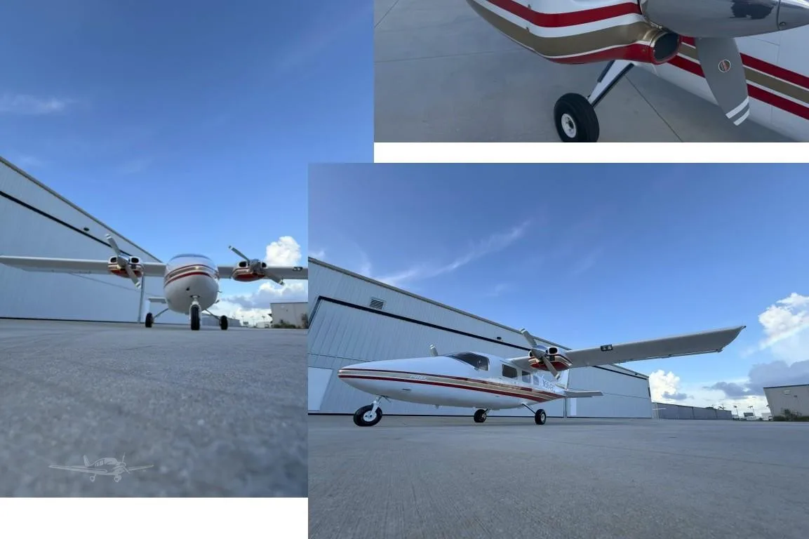 Exterior view of a 1984 PARTENAVIA P.68C-TC, N564BC.